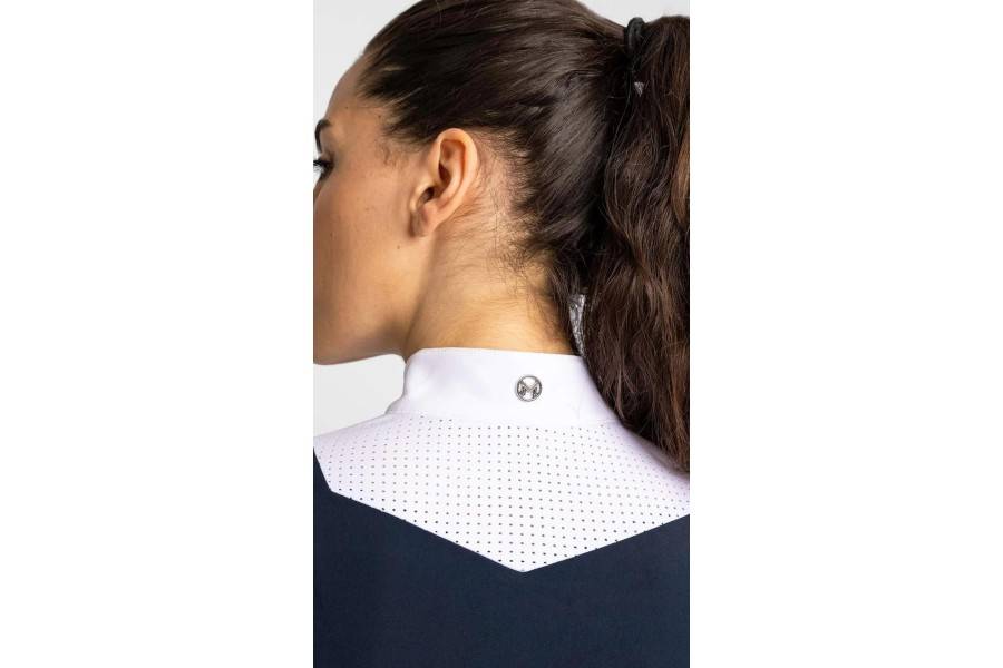 Sienna Show Shirt Maximilian Manga Corta Azul Marino |Cavall i Genet a