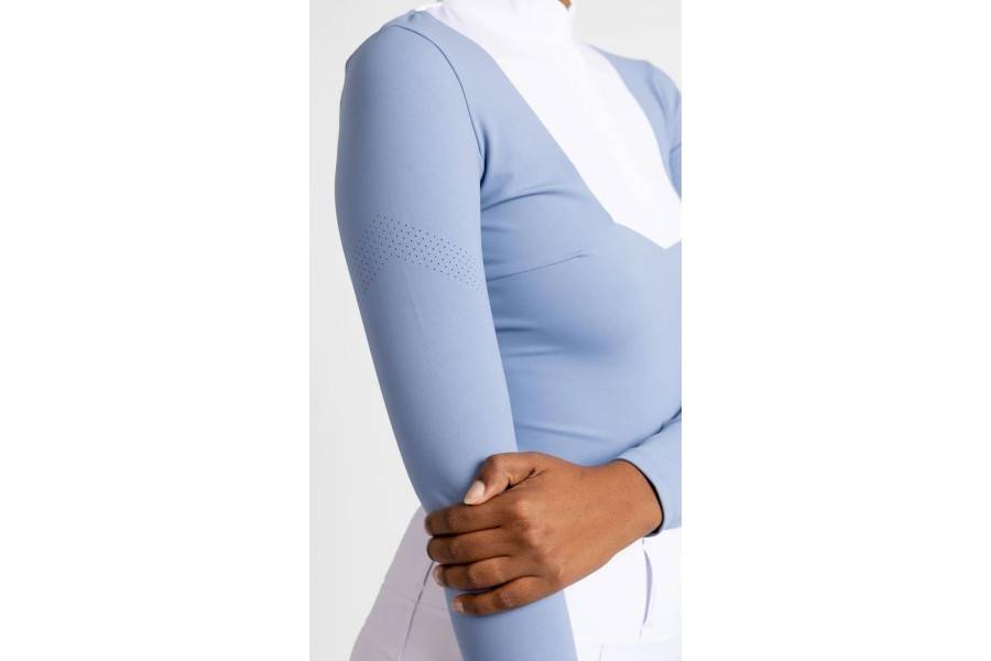 Sienna Show Shirt Maximilian Manga Larga Iris Blue |Cavall i Genet a