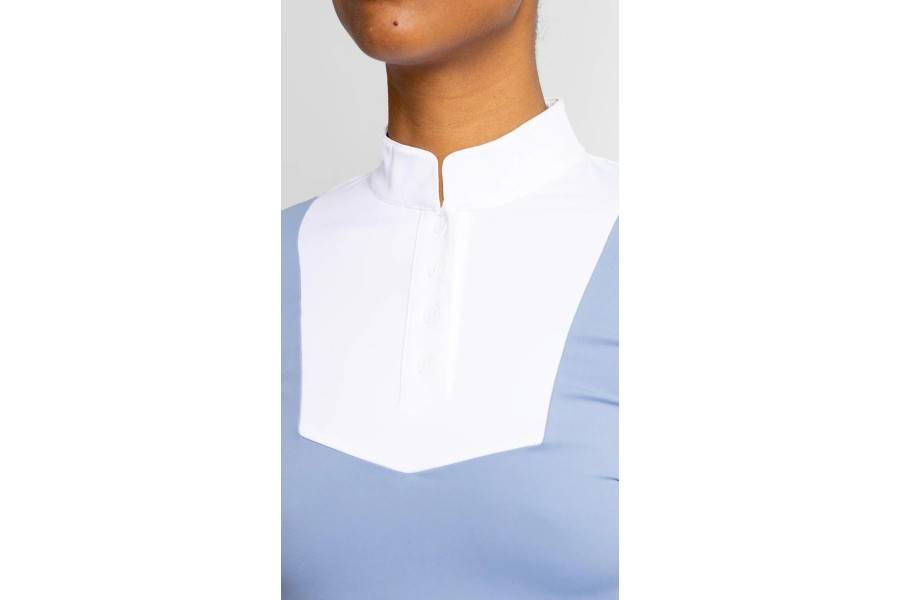 Sienna Show Shirt Maximilian Manga Larga Iris Blue |Cavall i Genet a