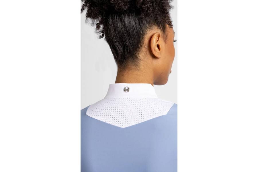 Sienna Show Shirt Maximilian Manga Larga Iris Blue |Cavall i Genet a