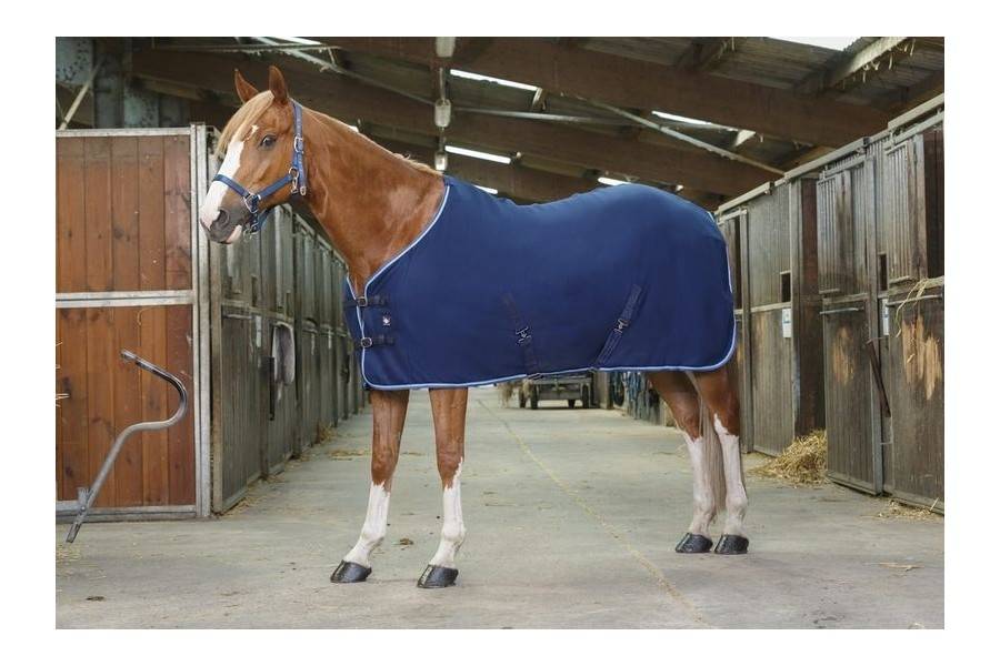 Manta Caballo Polar Riding World Azul Marino | Equestrian. Calvet Animals
