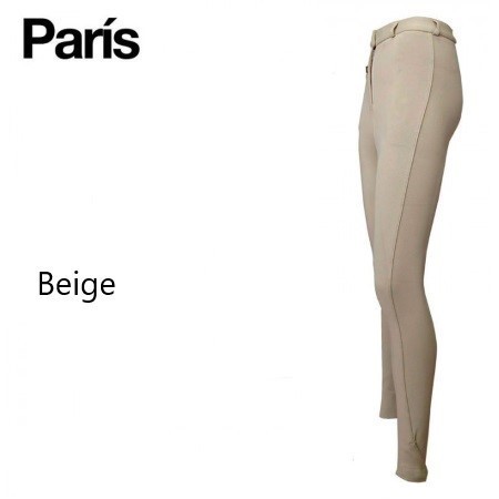 Pantalones Mujer Paris One-Color Beig | Equestrian. Calvet Animals i
