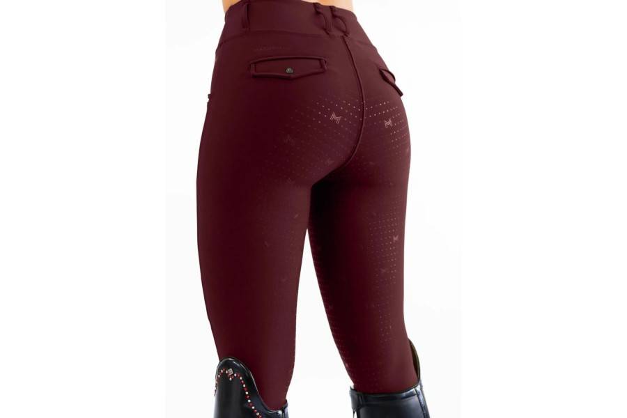 Mallas Maximilian Pro Riding Full Grip Burdeos |Cavall i Genet a