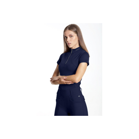 Base Layer Maximilian Manga Corta Azul Marino | Equestrian. Calvet Animals