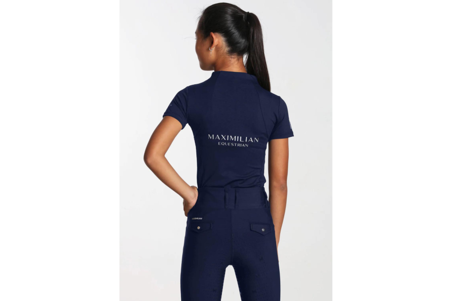 Base Layer YR Maximilian Manga Corta Azul Marino |Cavall i Genet a