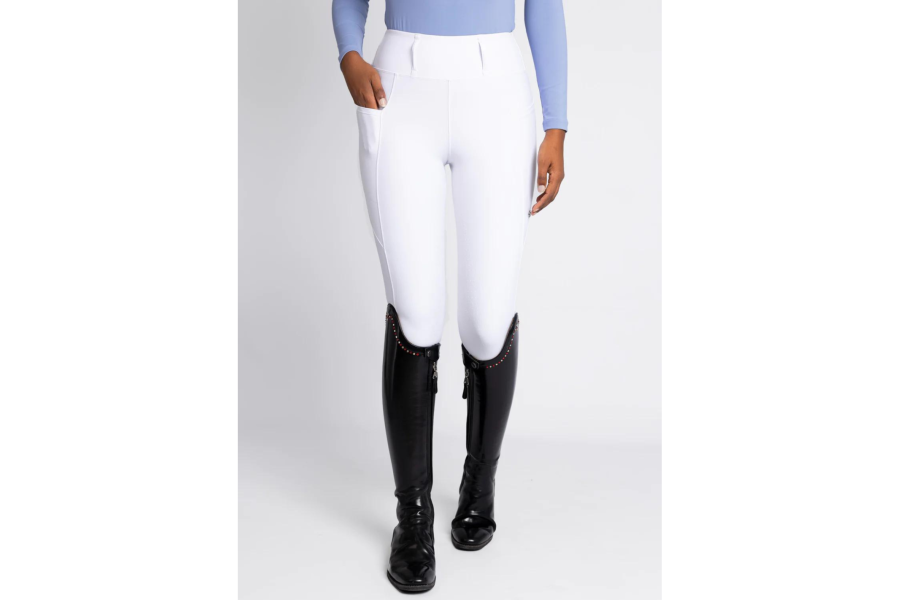 Mallas Maximilian Studio Riding Full Grip Blanco |Cavall i Genet a