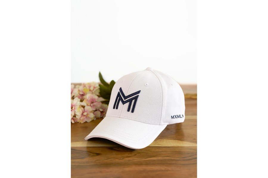 Gorra Maximilian Blanca/Azul Marino | Equestrian. Calvet Animals i Plantes.