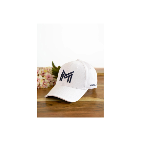 Gorra Maximilian Blanca/Azul Marino | Equestrian. Calvet Animals i Plantes.
