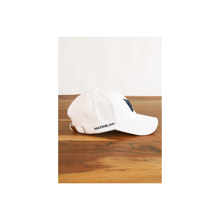 Gorra Maximilian Blanca/Azul Marino | Equestrian. Calvet Animals i Plantes.