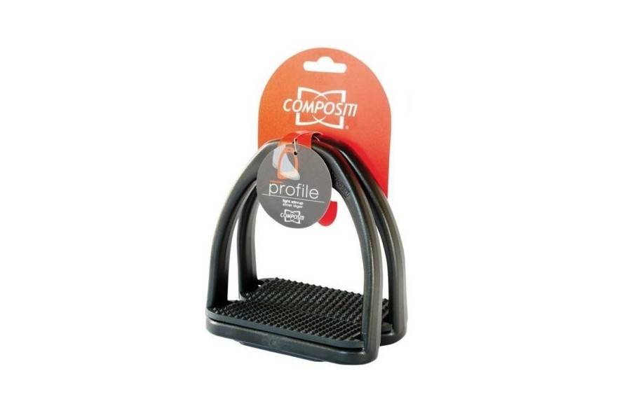 Estribos Ingleses Polimer Niño Negro |Cavall i Genet a Equestrian, Calvet