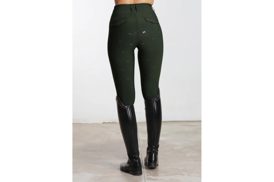 Mallas Maximilian Pro Riding Full Grip Hunter Green |Cavall i Genet a