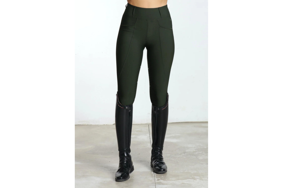 Mallas Maximilian Pro Riding Full Grip Hunter Green |Cavall i Genet a