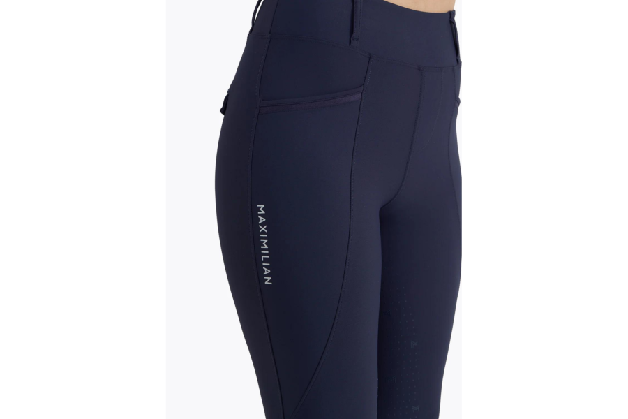 Mallas Maximilian Pro Riding Full Grip Azul Marino |Cavall i Genet a