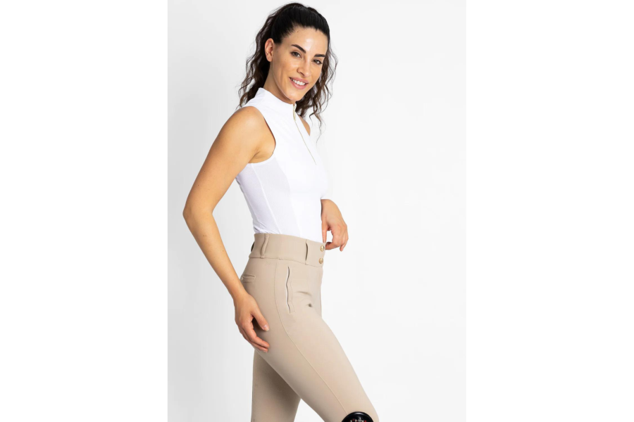 Base Layer Maximilian Sin Mangas Blanco | Equestrian. Calvet Animals i