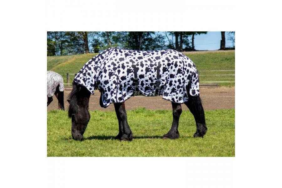 Manta Cavall Estiu Antimiosques HKM Vaca Negre/Blanc |Cavall i Genet a