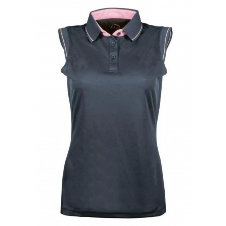 Polo Dona Sense Mànigues Classico Blau Marí |Cavall i Genet a Equestrian