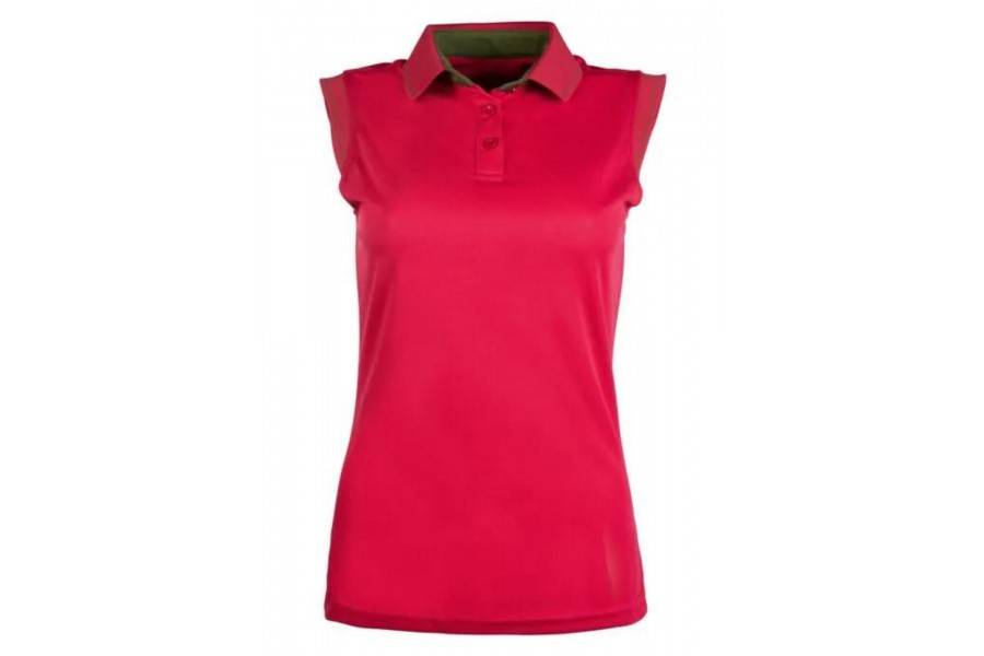 Polo Dona Sense Mànigues Classico Rosa Nabiu |Cavall i Genet a Equestrian