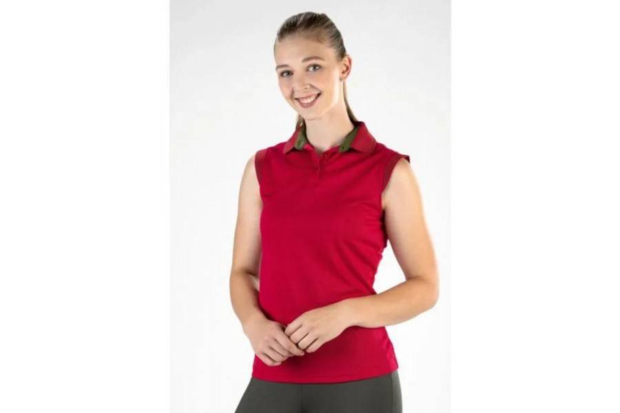 Polo Dona Sense Mànigues Classico Rosa Nabiu |Cavall i Genet a Equestrian