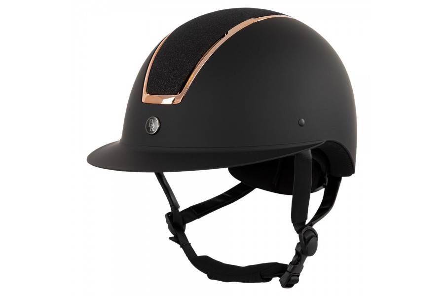 Casco BR Omega Negro/Rosa Gold |Cavall i Genet a Equestrian, Calvet Animal
