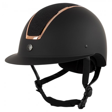Casco BR Omega Negro/Rosa Gold |Cavall i Genet a Equestrian, Calvet Animal