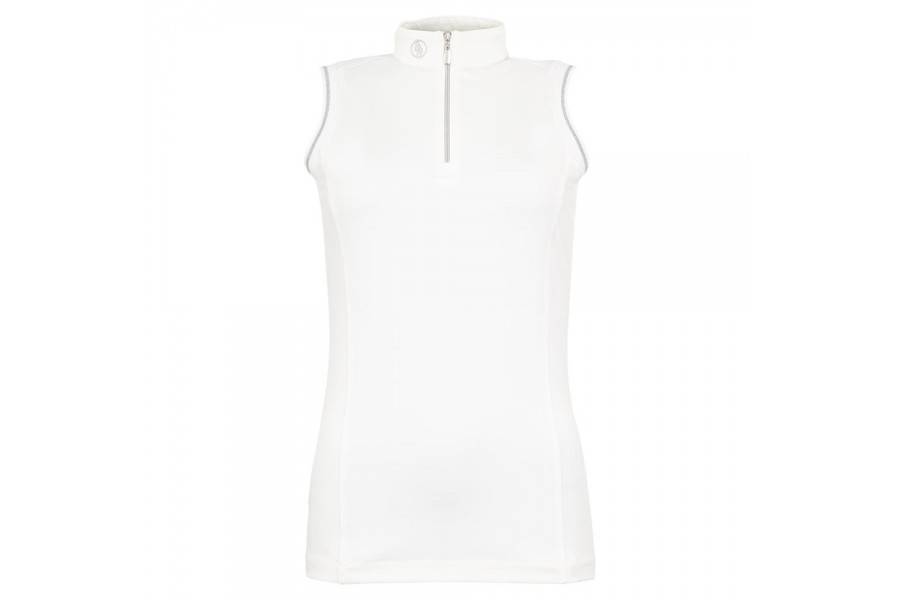 Polo Competició Dona Sense Mànigues BR Liberia Blanc |Cavall i Genet a