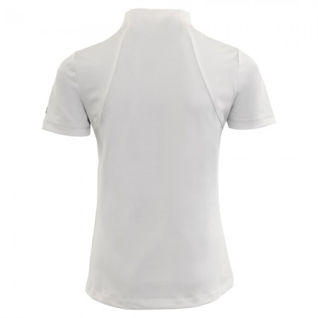 Polo Competición Mujer Manga Corta BR Monterrey Blanco | Equestrian.