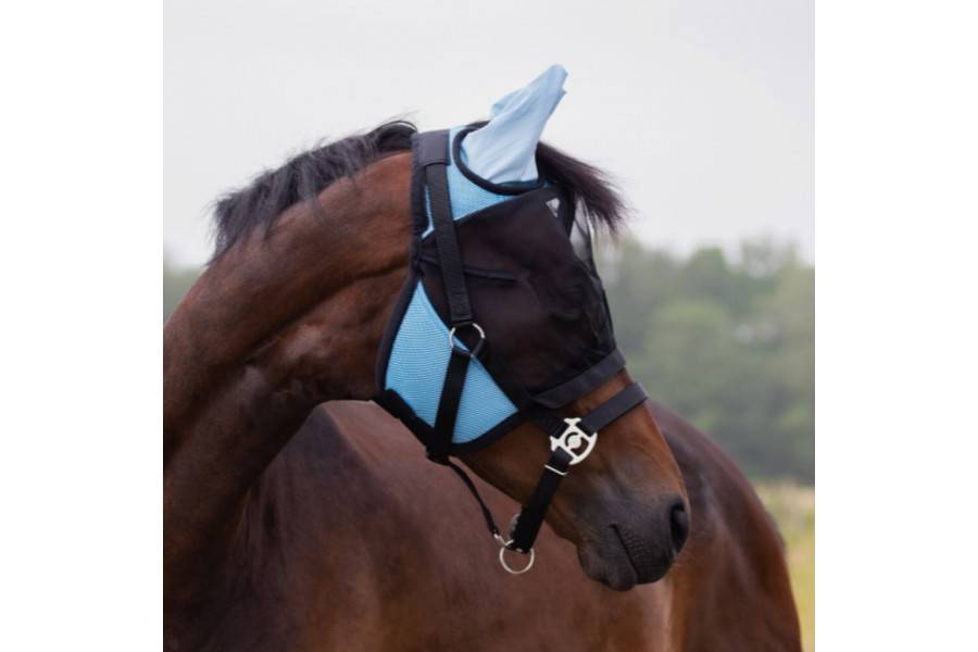 Màscara Amb Orelles QHP Extensible Blau |Cavall i Genet a Equestrian