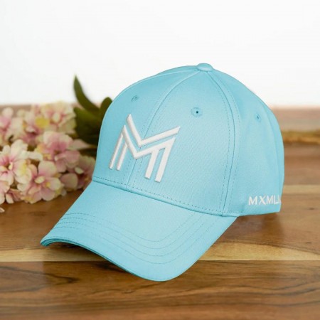 Gorra Maximilian Blau Cel/Blanc |Cavall i Genet a Equestrian, Calvet