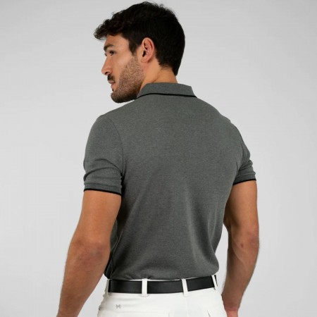 Core Polo Shirt Maximilian Gris | Equestrian. Calvet Animals i Plantes.