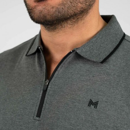 Core Polo Shirt Maximilian Gris | Equestrian. Calvet Animals i Plantes.