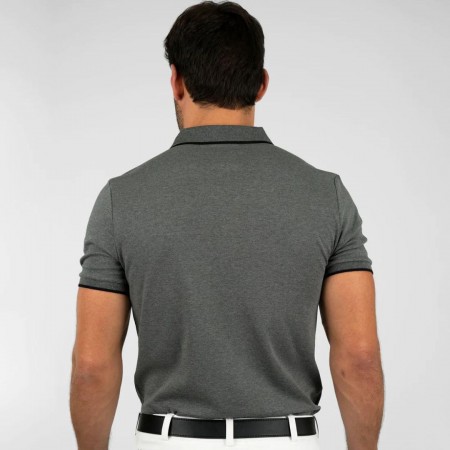 Core Polo Shirt Maximilian Gris | Equestrian. Calvet Animals i Plantes.