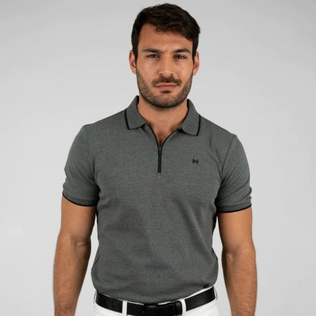 Core Polo Shirt Maximilian Gris | Equestrian. Calvet Animals i Plantes.