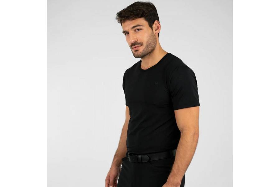 Airtech T-shirt Maximilian Negra |Cavall i Genet a Equestrian, Calvet