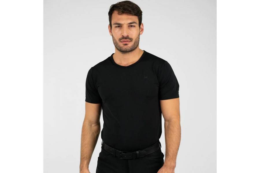 Airtech T-shirt Maximilian Negra |Cavall i Genet a Equestrian, Calvet