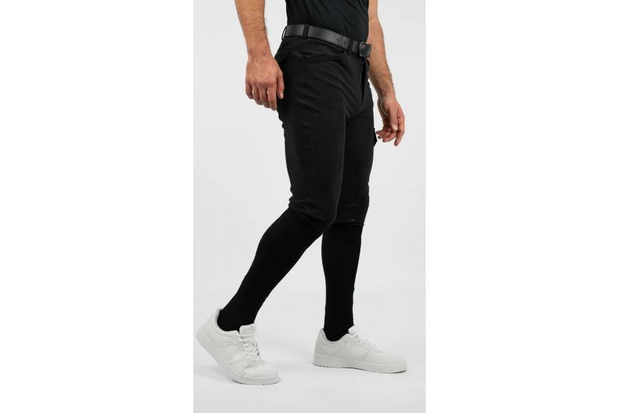 Pantalones Hombre Maximilian Advance Full Grip Negro | Equestrian. Calvet