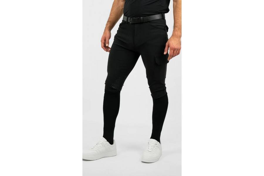 Pantalones Hombre Maximilian Advance Full Grip Negro | Equestrian. Calvet