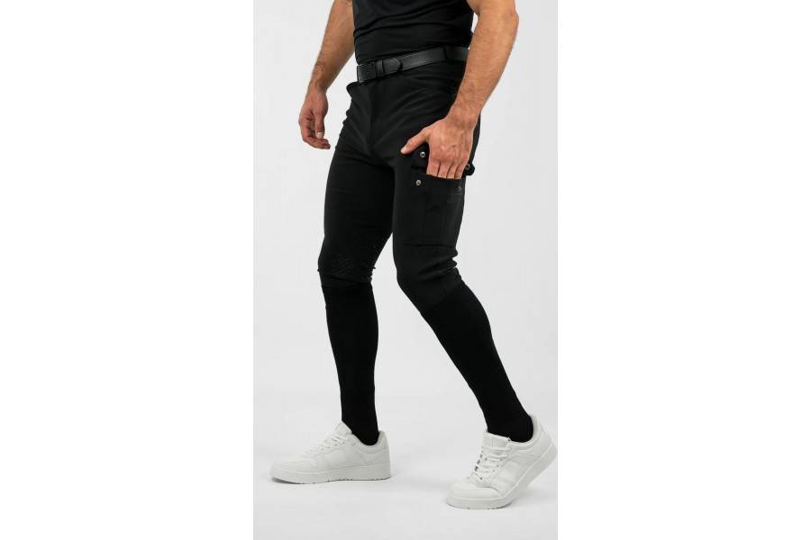 Pantalones Hombre Maximilian Advance Full Grip Negro | Equestrian. Calvet