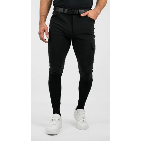 Pantalones Hombre Maximilian Advance Full Grip Negro | Equestrian. Calvet