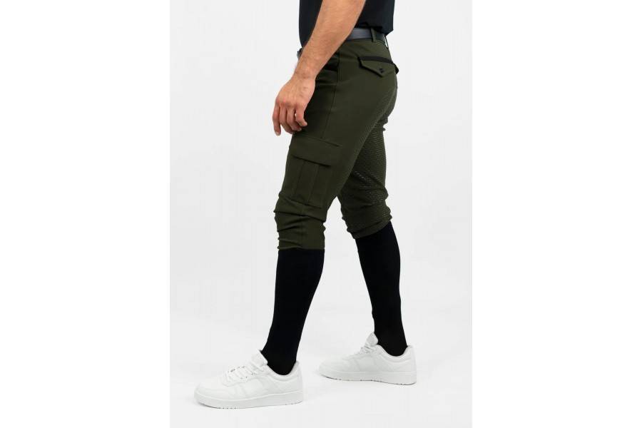 Pantalones Hombre Maximilian Advance Full Grip Khaki | Equestrian. Calvet