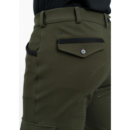 Pantalones Hombre Maximilian Advance Full Grip Khaki | Equestrian. Calvet