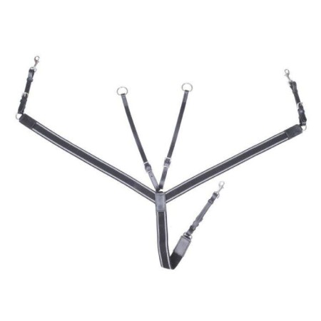 Pechopetral Inglés HKM Elástico Negro | Equestrian. Calvet Animals i