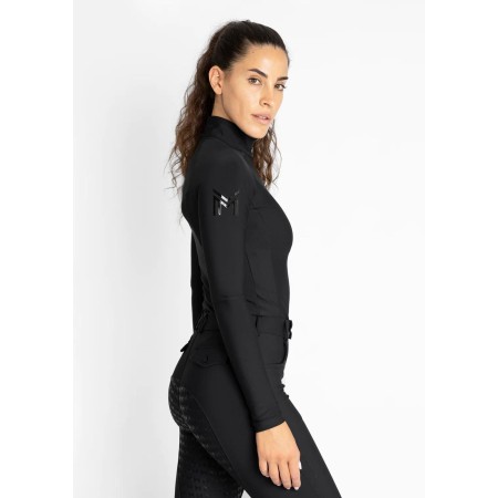 Base Layer Maximilian Reflection Màniga Llarga Negra |Cavall i Genet a