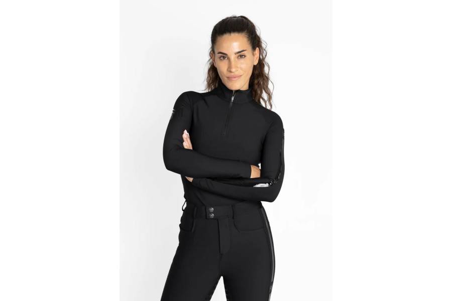 Base Layer Maximilian Reflection Màniga Llarga Negra |Cavall i Genet a