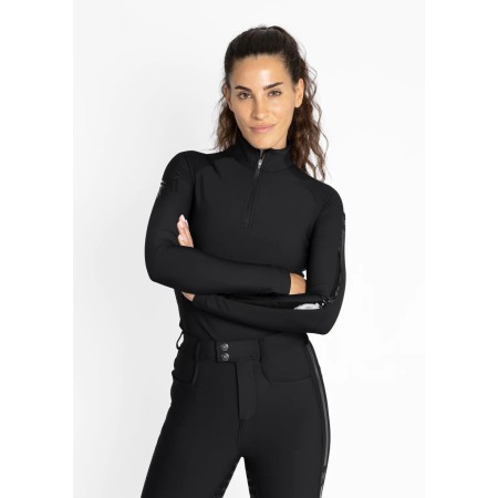 Base Layer Maximilian Reflection Manga Larga Negra | Equestrian. Calvet