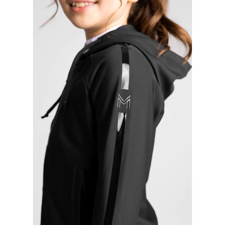 Sudadera Maximilian YR Reflectio Zip Negra | Equestrian. Calvet Animals i