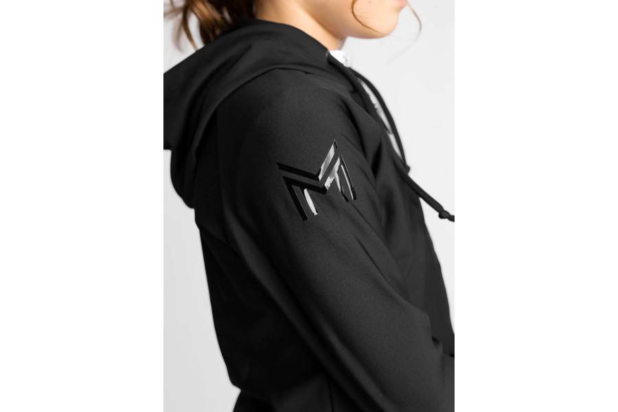 Sudadera Maximilian YR Reflectio Zip Negra | Equestrian. Calvet Animals i