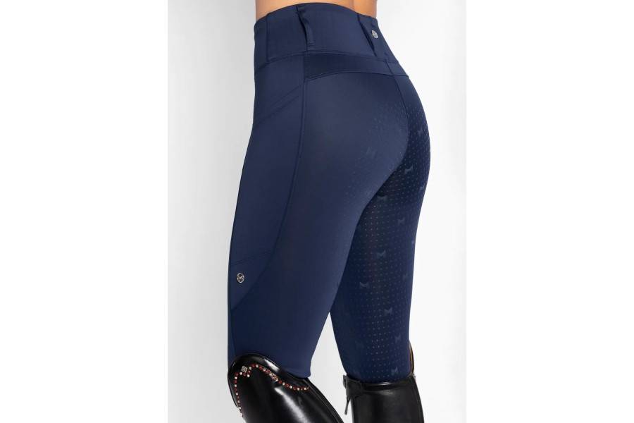 Mallas Maximilian Studio Riding Full Grip Navy | Equestrian. Calvet