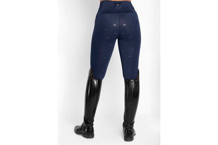 Mallas Maximilian Studio Riding Full Grip Navy | Equestrian. Calvet
