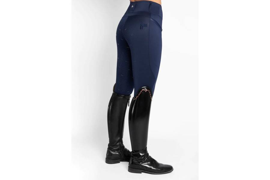 Mallas Maximilian Studio Riding Full Grip Navy | Equestrian. Calvet