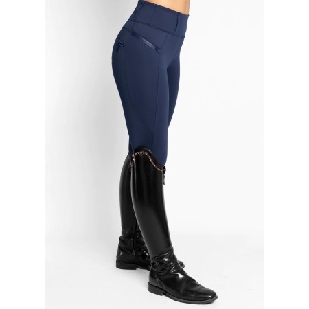 Mallas Maximilian Studio Riding Full Grip Navy | Equestrian. Calvet